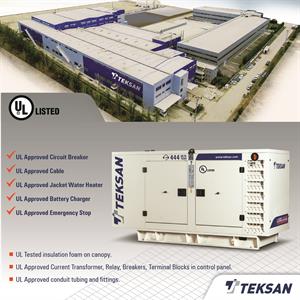 Teksan Generator hat das Recht auf Erhalt des UL-Zertifikats erlangt